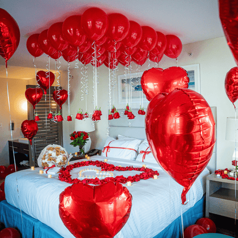 Hotel Room Decor Red - (Romantic Package)