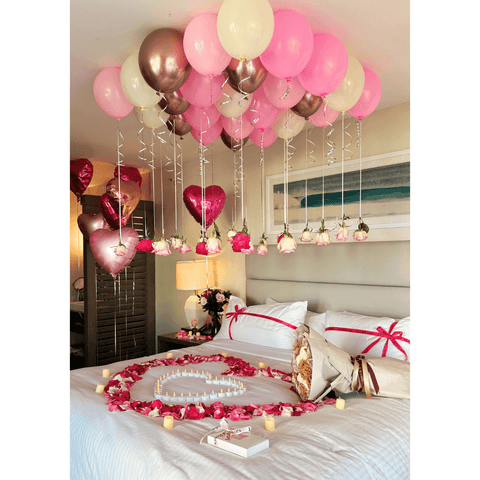 Hotel Room Decor - Hot Pink Deluxe (Romantic Package)