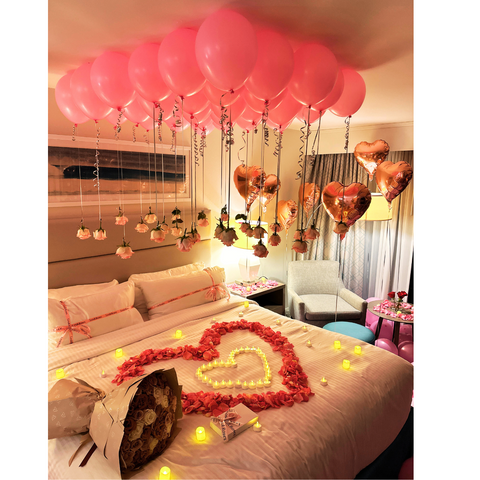 Hotel Room Decor Pink (Romantic Package)