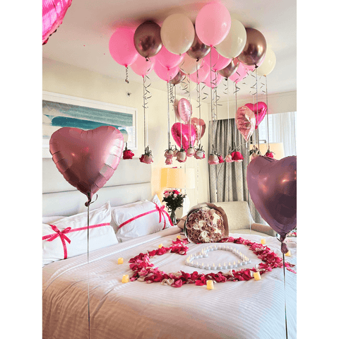 Hotel Room Decor - Hot Pink Deluxe (Lovely Package)