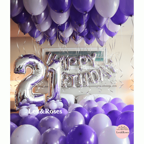 Birthday Room Decor - Purple Tones