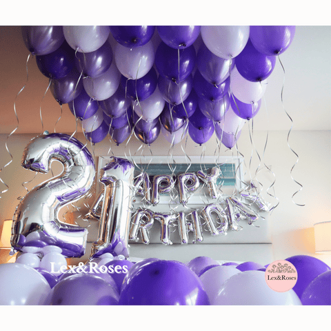 Birthday Room Decor - Purple Tones