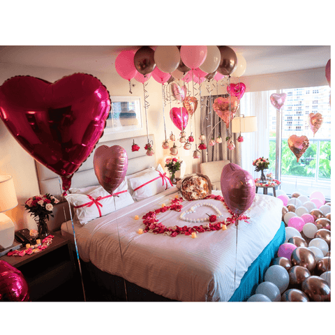 Hotel Room Decor - Hot Pink Deluxe (Premium Package)