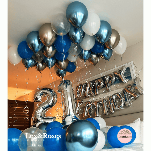 Birthday Room Decor - Blue Deluxe – Lex&Roses Room Decor