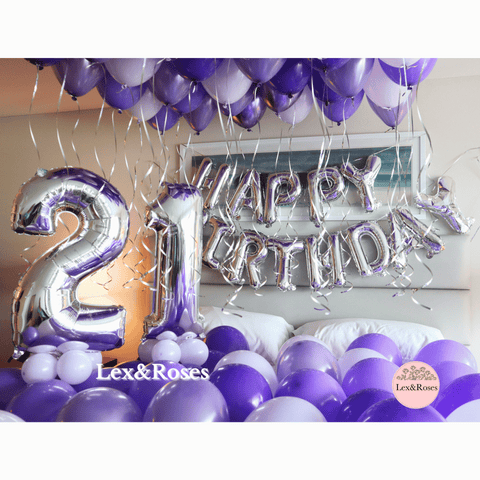 Birthday Room Decor - Purple Tones