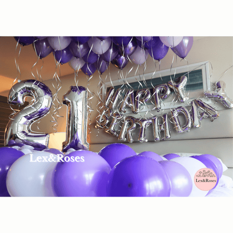 Birthday Room Decor - Purple Tones