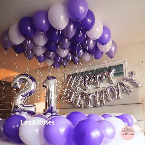 Birthday Room Decor - Purple Tones