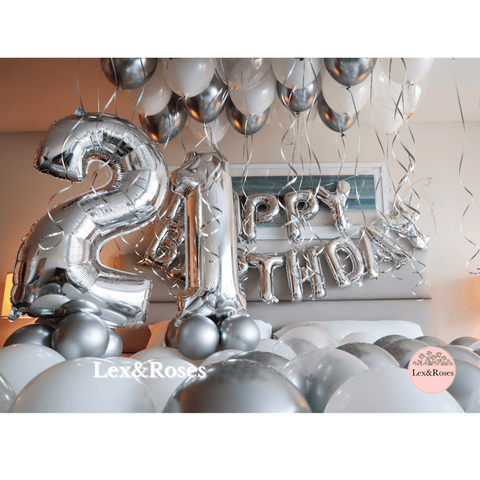 Birthday Room Decor - Silver Deluxe