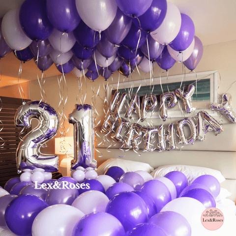 Birthday Room Decor - Purple Tones