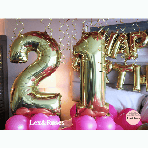 Birthday Room Decor - Hot Pink & Gold