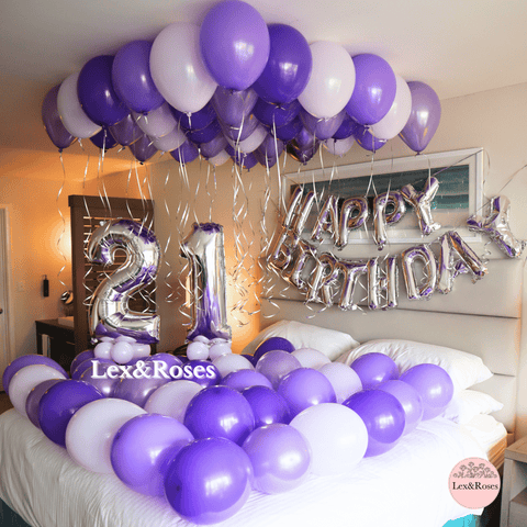 Birthday Room Decor - Purple Tones