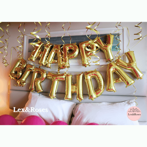 Birthday Room Decor - Hot Pink & Gold